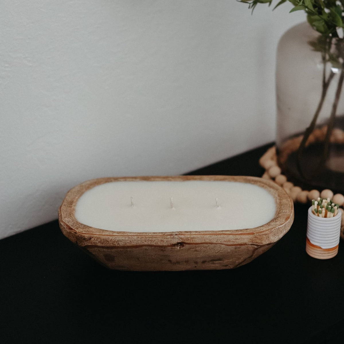 Wooden Dough Bowl Candle – Beneath The Pines Candle Co.